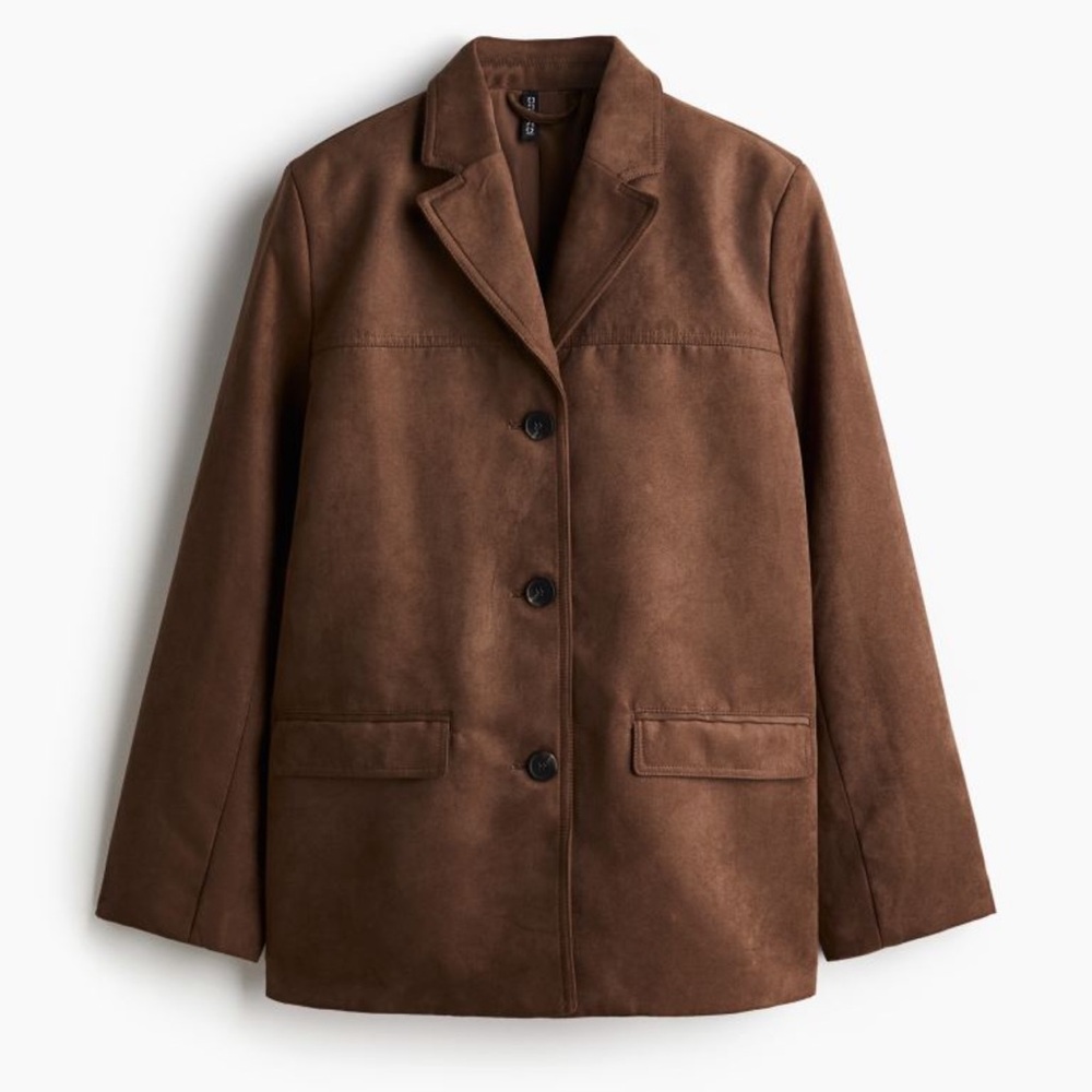 NWT 🏷️ H&M suede jacket (faux) - Picture 16 of 16
